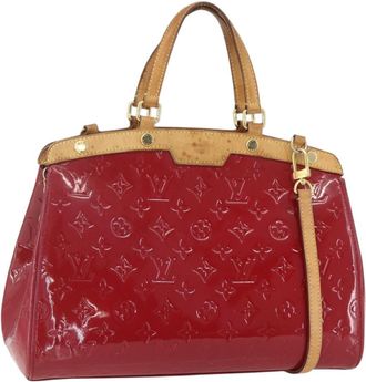 Louis Vuitton Brea Handbag Monogram Vernis Red Patent_Leather Handbag (Pre-Owned)