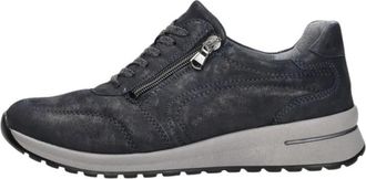 Waldl&auml;ufer H-Inessa Veterschoen - Dames - Sneakers - Blauw - 42 EU - Leer - Schoenen