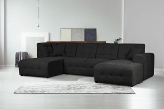 HOME AFFAIRE Wohnlandschaft »Nosia U-Form« incl. 2 Zierkissen, mit feiner Steppung