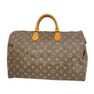 Louis Vuitton Pre-owned Vintage Canvas Handtas - Dames - Pre-owned - Bruin - Maat: ONE Size