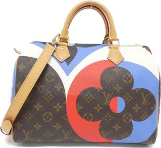 Louis Vuitton Marron Coated Canvas Boston Bag (Pre-Owned)