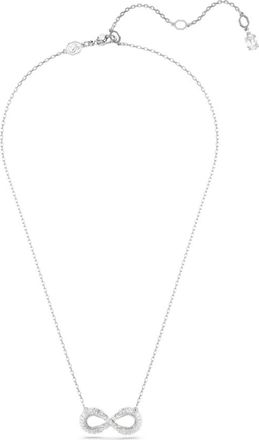 Swarovski Accessoires, Dames, Grijs, ONE Size, Elegant Crystal Hyperbola Necklace