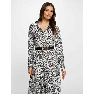 Morgan Bedrukte, rechte midi jurk