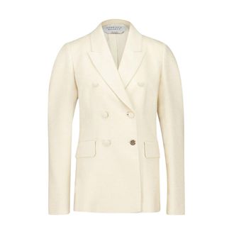 Gabriela Hearst Blazers, female, Beige, XS, Sedna Silk Tweed Blazer