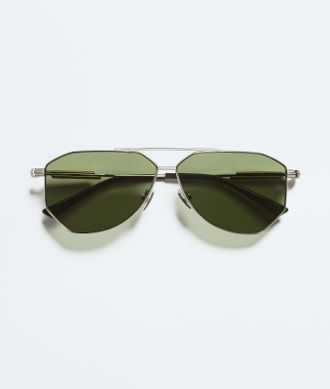 Bottega Veneta Occhiali da sole aviator Classic - Grigio - Unisex - U