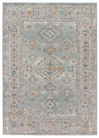 Atticgo Alfombra vintage azul/beige 160x230 cm