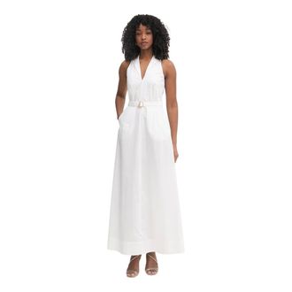 Patrizia Pepe Maxi abito chemisier - - Dresses - Donna - Bianco - S