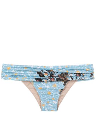 Clube Bossa Slip bikini Percy a fiori - Blu