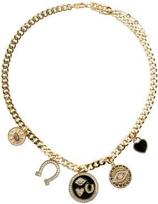 Panacea Mixed Charm Necklace in Black at Nordstrom Rack