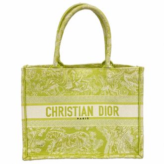 Dior Light Green Canvas Tote Bag (Pre-Owned)
