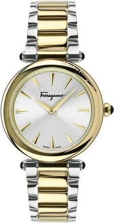 Ferragamo Idillio Two-Tone Bracelet Watch, 36mm in Two Tone Gold/silver at Nordstrom Rack