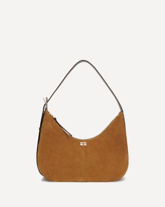 Ganni Suede vegan Shoulder Bag Female UNI