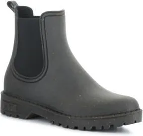 FLY London Oak Waterproof Chelsea Boot in Black Rubber Cork at Nordstrom Rack, Size 7-7.5Us / 38Eu