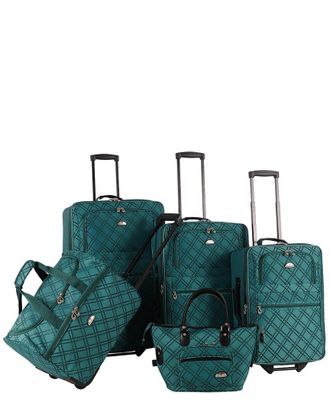 American Flyer Pemberly Buckles 5Pc Luggage Set