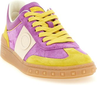 Valentino Garavani Womens Multicolor Calfskin Athletic Sneakers