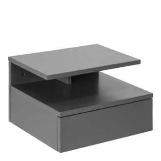 Furniture To Go Ashlan Bedside Table with 1 Drawer in Grey