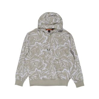 HUGO BOSS Hoodies, male, Beige, 2XL, Beige Cotton Jumper Fall/Winter Collection