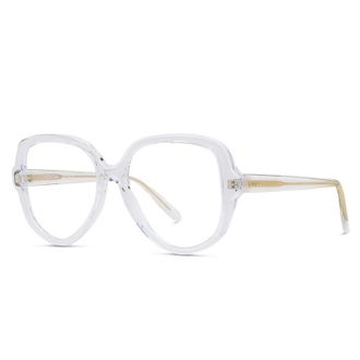 Loewe LW50078I001 Geometric Full Rim Eyeglasses - Clear