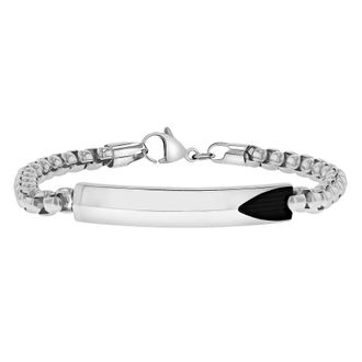 Robert Alton Stainless Steel Mens ID Bracelet