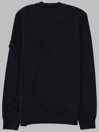 Stone Island Logo-Patch Cotton Sweatshirt - Blue