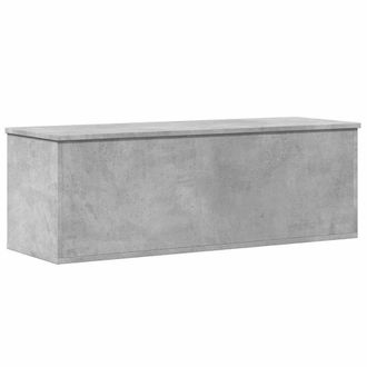 Berkfield Home Storage Box Concrete Grey 102x35x35 cm Engineered Wood | Size: 102 x 35 x 35 cm