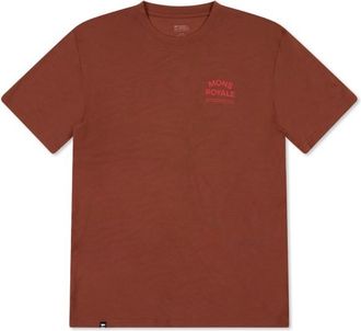 Mons Royale Icon Merino T-Shirt Merinoshirt f&uuml;r Herren | rot