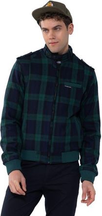 Members Only Wool Iconic Racer Jacket in Green at Nordstrom, Size Xx-Large