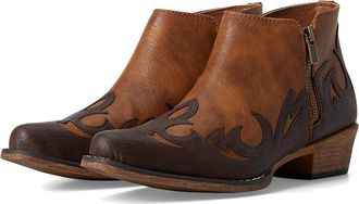 Roper Lorene Cowboy Womens Boots Tan : 5.5 B - Medium, Leather