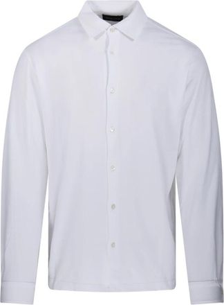 Roberto Collina Heren, Overhemden, Wit, Maat: 2XL Katoen