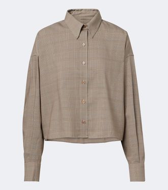 Frankie Shop Camicia Arlen in misto lana a quadri