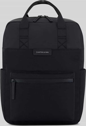 Kapten & Son Rucksack mit Label-Detail in Black, Gr&ouml;&szlig;e 1