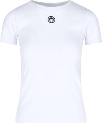 Marine Serre moon Logo Crop T-shirt