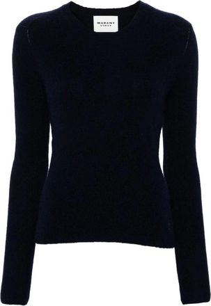 Isabel Marant Trui met ronde hals - Dames - Ronde hals truien - Zwart - XS - Katoen - Truien & Vesten