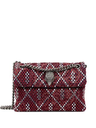 Kurt Geiger chain-strap cross body bag - women - Metal (Other)/Fabric - One Size - Red
