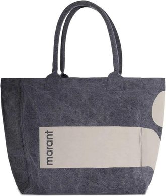 Isabel Marant Cotton Canvas Small Yenky Tote Bags