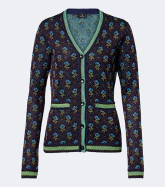 Etro Floral jacquard cardigan