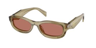 Prada PR D24S 27O80W Womens Sunglasses Green Size 54