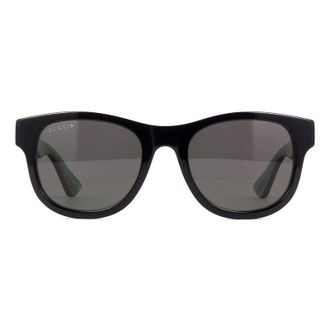 Gucci Color-Block Acetate Sunglasses - Black