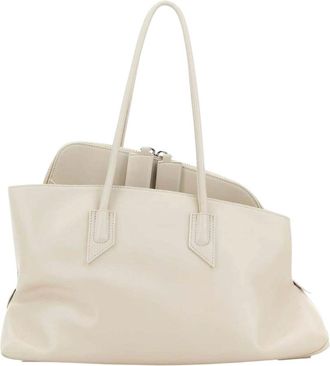 The Attico White La Passeggiata Medium Shoulder Bag