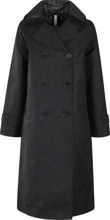 Duno Chique Stijl Jurk - Dames - Mantel - Zwart - L - Wol - Jassen