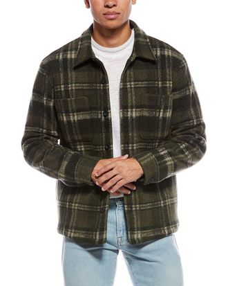 Vince Plaid Sherpa-Lined Shirt Jacket