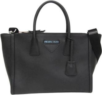 Prada Pre-owned Handbags, female, Black, Size: ONE SIZE Pre-owned Vintage Handbag