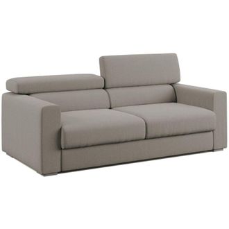 Divani.Store Divani.store - Dylan Divano con pouf estraibile 158 cm tortora