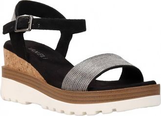 Vaneli Womens Cedra Suede Platform Sandals In Black