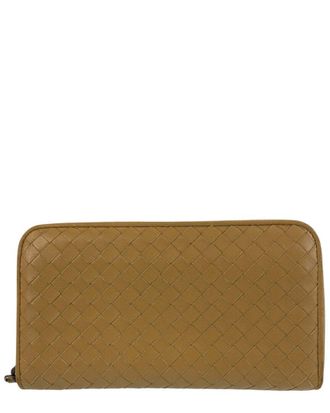 Bottega Veneta Intrecciato Leather Long Wallet (Authentic Pre-Loved)