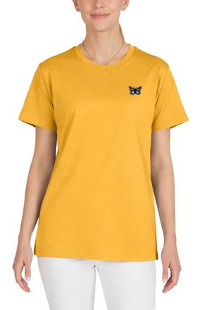 Dalix Butterfly Womens Relaxed Tee in Gold at Nordstrom, Size Xx-Large