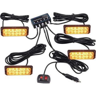 OEM Linterna Estrobosc&oacute;pica De 12 Led - Resistente Al Agua Ip68 - 8 Modos - Carcasa De Aluminio - Compatible Con 12v/24v - Para Autom&oacute;viles, Camiones Y Re
