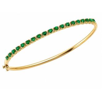 Le Vian Ladies Costa Smeralda Emeralds Bangle Bracelets set in 14K Honey Gold WATF 28