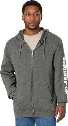Timberland Big Tall Hood Honcho Sport Full-Zip Hooded Sweatshirt Mens Sweatshirt Dark Charcoal Heather/White : XL Tall