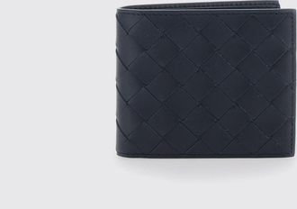 Bottega Veneta Portafoglio bifold in pelle di vitello intrecciata